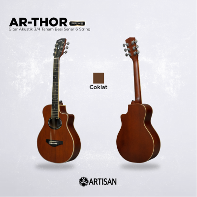 ARTISAN Gitar Akustik 3/4 Tanam Besi (AR - THOR Prime) Senar 6 String