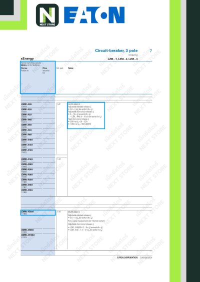 เบรกเกอร์ MCCB 3P 630AT/630AF 50kA at 415V รุ่น LZMN3-AE630