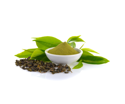 Instant green tea powder