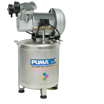ปั๊มลมพูม่าแบบไม่ใช้น้ำมัน PUMA Oilfree Air compressor Model : OF-2550VS