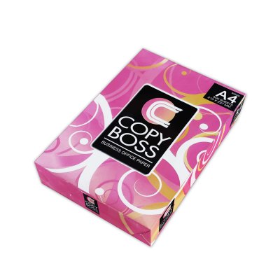 Copy Boss กระดาษถ่ายเอกสาร ขนาด A4 ความหนา 80 แกรม จำนวน 500 แผ่น (แพ็คสีชมพู)