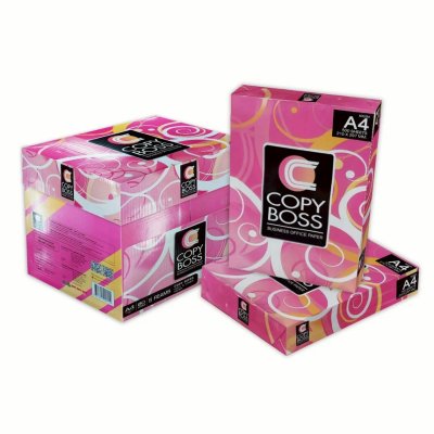 Copy Boss กระดาษถ่ายเอกสาร ขนาด A4 ความหนา 80 แกรม จำนวน 500 แผ่น (แพ็ค 5 สุดคุ้ม)