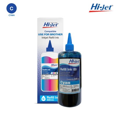 Hi-jet Inkjet Refill Ink for Brother 500 ml – Color Selectable, High Quality Compatible Ink