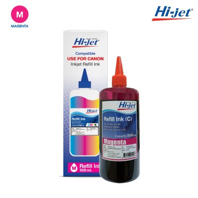 Hi-jet Inkjet Refill Ink for (CANON) 500 ml – Color Selectable, High Quality Compatible Ink