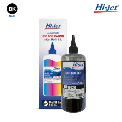 Hi-jet Inkjet Refill Ink for (CANON) 500 ml – Color Selectable, High Quality Compatible Ink