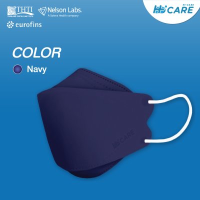 Hi-Care Plus 4 หน้ากากแบบ 3 มิติ หน้ากากอนามัยหนาพิเศษ แผ่นกรอง 4 ชิ้นชนิดคล้องหู