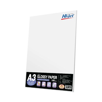 Hi-jet กระดาษโฟโต้ ผิวมัน Inkjet Platinum Glossy Photo Paper 180 แกรม