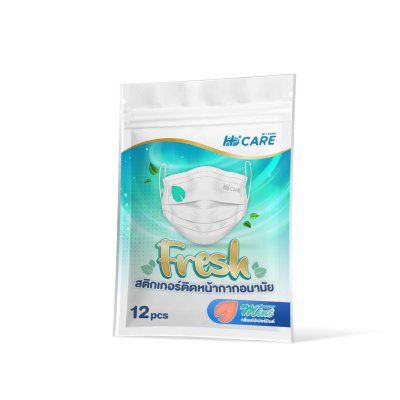 Hi-Care Fresh สติกเกอร์หอมติดหน้ากากอนามัยกลิ่น Peppermint