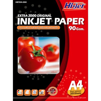 Hi-jet กระดาษอิงค์เจ็ท ผิวด้าน Inkjet Matt Paper 90 แกรม
