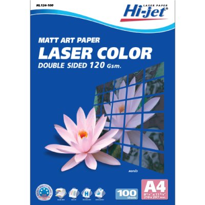 Hi-jet กระดาษอาร์ตด้าน Laser Art Matt Paper 120 แกรม A4 100 แผ่น