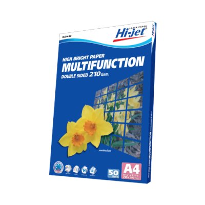 Hi-jet กระดาษมัลติฟังก์ชั่น Multifunction Paper 210 แกรม A4 50 แผ่น