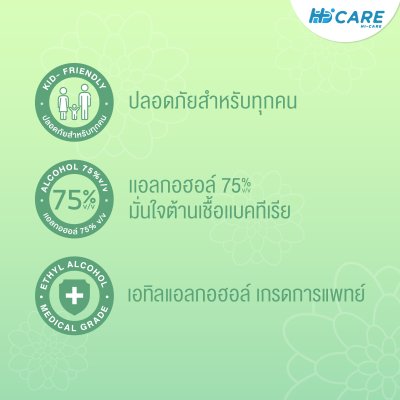 Hi-Care แอลกอฮอล์ แฮนด์สเปรย์ กลิ่นดอกปีป 20 ml. (Alcohol Spray)