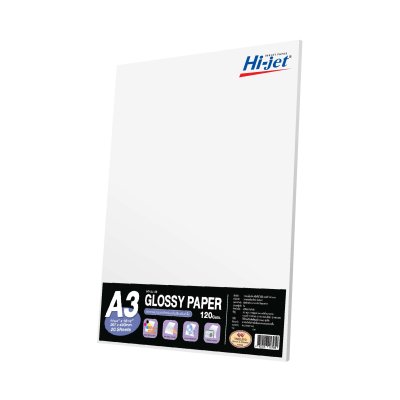 Hi-jet กระดาษโฟโต้ ผิวมัน Inkjet Platinum Glossy Photo Paper 120 แกรม