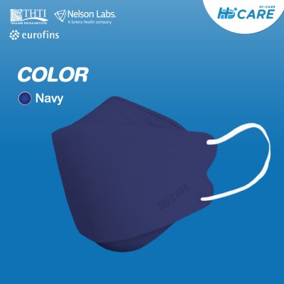 Hi-Care PLUS4 หน้ากากแบบ 3 มิติ หนาพิเศษ แผ่นกรอง 4 ชั้นชนิดคล้องหู 1กล่องบรรจุ24ซอง [ซองละ 5 ชิ้น]