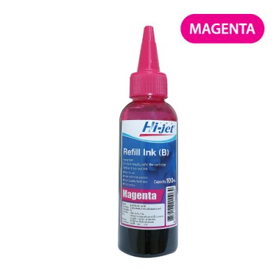 Hi-jet หมึกเติม Inkjet Refill Ink สำหรับแบรนด์ (ฺBrother) (บราเธอร์) 100 ml. (เลือกสีได้) หมึกเติมเกรดพรีเมี่ยม