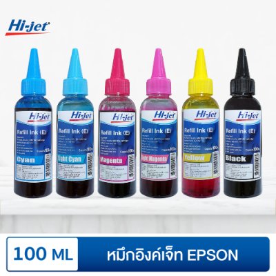Hi-jet Inkjet Refill Ink for (EPSON) 100 ml – Color Selectable, High Quality Compatible Ink