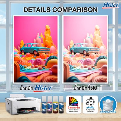 Hi-jet Inkjet Refill Ink 70 ml for (EPSON) – Color Selectable, High Quality Compatible Ink