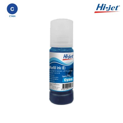 Hi-jet หมึกเติม Inkjet (Refill Ink) 70 ml. สำหรับแบรนด์ (EPSON) (เอปสัน) เลือกสีได้ หมึกเติมเกรดพรีเมี่ยม หมึกเทียบเท่า