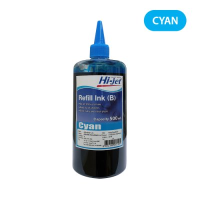 Hi-jet หมึกเติม Inkjet Refill Ink สำหรับแบรนด์ (ฺBrother) (บราเธอร์) 500 ml. (เลือกสีได้)  หมึกเติมเกรดพรีเมียม