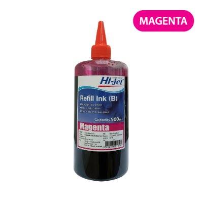 Hi-jet หมึกเติม Inkjet Refill Ink สำหรับแบรนด์ (ฺBrother) (บราเธอร์) 500 ml. (เลือกสีได้)  หมึกเติมเกรดพรีเมียม