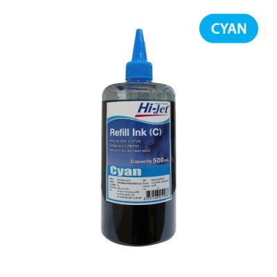 Hi-jet หมึกเติม Inkjet Refill Ink สำหรับแบรนด์ (ฺCANON) (แคนนอน) หมึกเติมเกรดพรีเมี่ยม หมึกเทียบเท่า 500 ml. (เลือกสีได้)