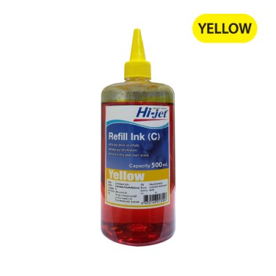 Hi-jet หมึกเติม Inkjet Refill Ink สำหรับแบรนด์ (ฺCANON) (แคนนอน) หมึกเติมเกรดพรีเมี่ยม หมึกเทียบเท่า 500 ml. (เลือกสีได้)