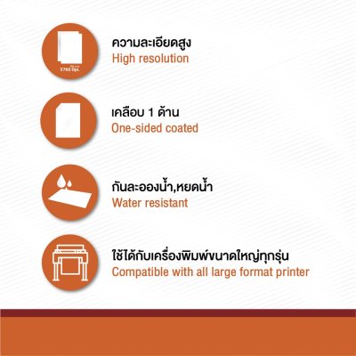 Hi-jet กระดาษอิงค์เจ็ท ผิวด้าน แบบม้วน Inkjet Matt Paper Roll 120 แกรม