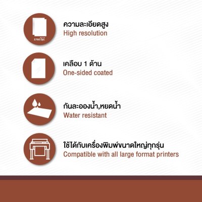 Hi-jet กระดาษอิงค์เจ็ท ผิวด้าน แบบม้วน Inkjet Matt Paper Roll 200 แกรม