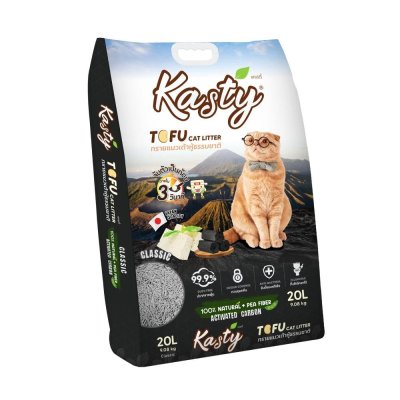 Kasty Tofu Cat Litter, Classic scent 20L.[9.08kg]