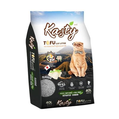 Kasty Tofu Cat Litter, Classic scent 40L.[18.16kg]