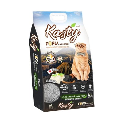 Kasty Tofu Cat Litter, Classic scent 6L.[2.72kg.]