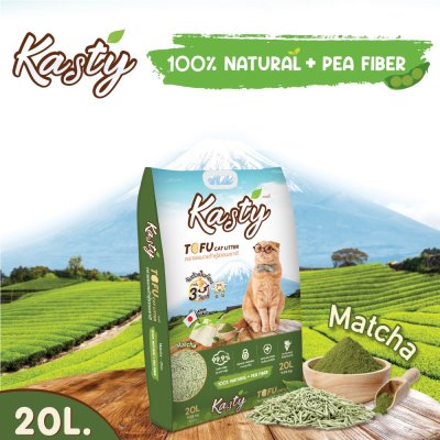 Kasty Tofu Cat Litter, Matcha scent 20L.[9.08kg]