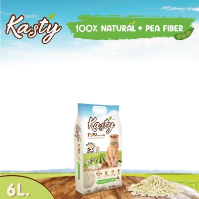 Kasty Tofu Cat Litter, Original scent 6L.[2.72kg.]