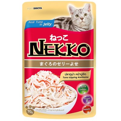 Nekko ทูน่า ปูอัดในเยลลี่ 70g.