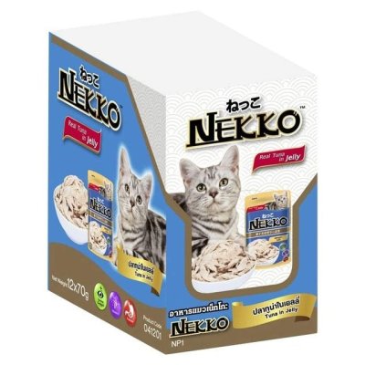 Nekko ทูน่าในเยลลี่ 12pcs.x70g.