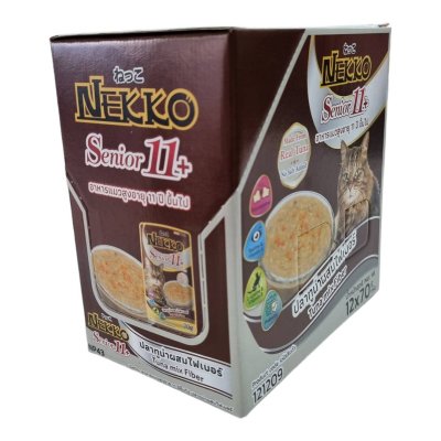 NEKKO Senior 11+ ทูน่าผสมไฟเบอร์ 12pcs.x70g.