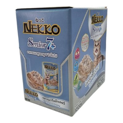 NEKKO Senior 7+ ทูน่าในน้ำเกรวี่ 12pcs.x70g.