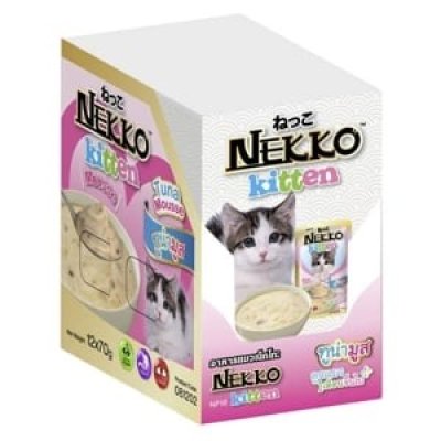 Nekko ลูกแมว ทูน่ามูส 12pcs.x70g.