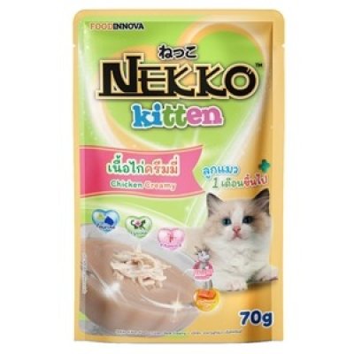 Nekko ลูกแมว ไก่ครีมมี่ 70g.