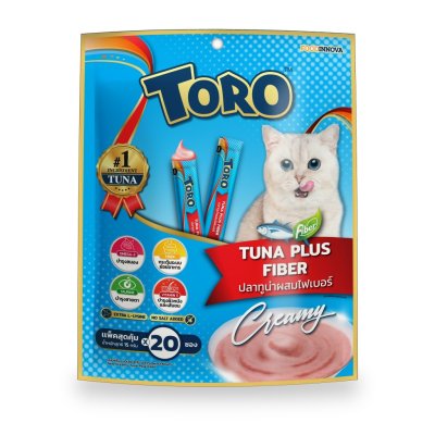 Toro แมวเลีย ทูน่า ไฟเบอร์ 20pcs.x15g.