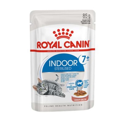 Royal Canin Indoor 7+ in Gravy Pouch 85g.