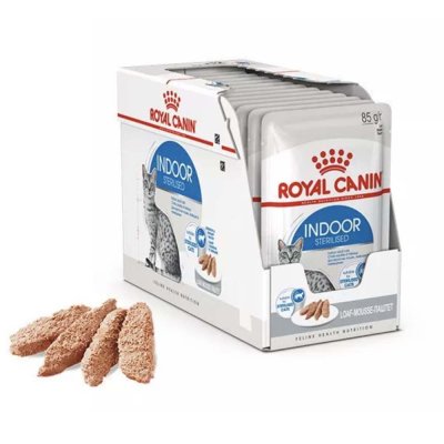 Royal Canin Indoor  Loaf Pouch 12pcs.x85g.