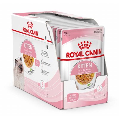 Royal Canin Kitten Chunks in Jelly Pouch 12pcs.x85g.