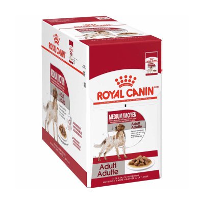 Royal Canin Medium Adult Chunks in Gravy Pouch10pcs.x140g.[Pack]