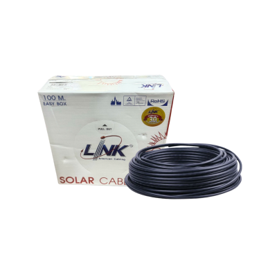 CB1040AB สาย PV Solar เบอร์4สีดำ 100M - LINK