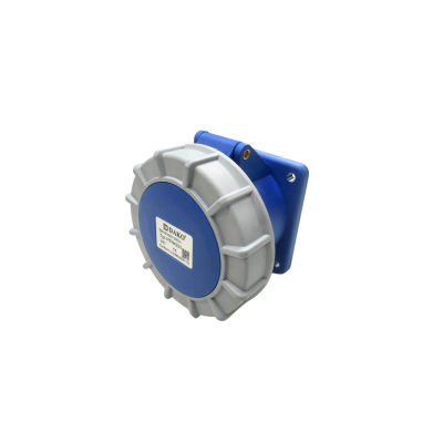 DAKO-4231-เต้ารับแบบฝังทรงตรง กันฝุ่น 32A230V 3PIN(2P+E) - สีฟ้า