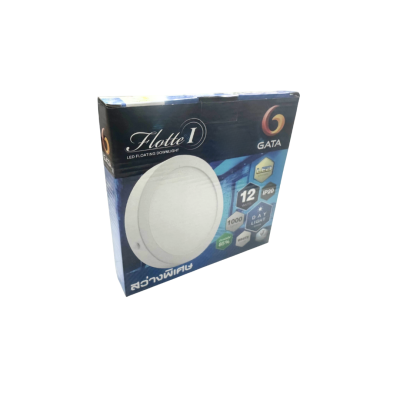 โคมดาวน์ไลท์ติดลอยแบบกลม 12W-6500K รุ่น GATA