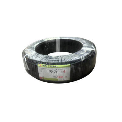 สายไฟ YK-FD-0.6/1KV-CV ขนาด 1x6 - รุ่น Yazaki