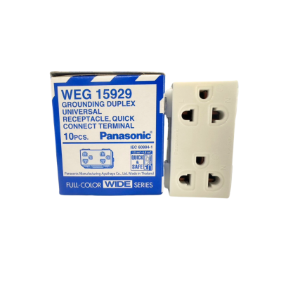 ปลั๊กคู่มีกราวด์ Weg15929 Panasonic ปลั๊กคู่มีกราวด์ Weg15929 Panasonic