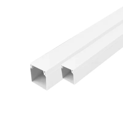 รางเก็บสายแบบทึบพลาสติก Wire Way (สีขาว) - Leetech